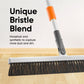 Slim 18" Swivel Head Broom with Durable Horsehair Bristles