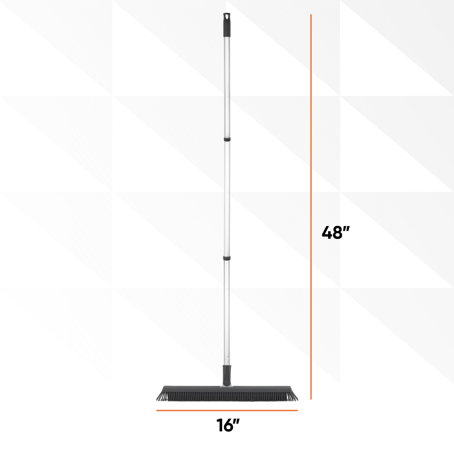 Slim Silicone Swivel Head Broom