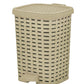 Step-On Trash Can, Wicker Style - Beige 6 qt