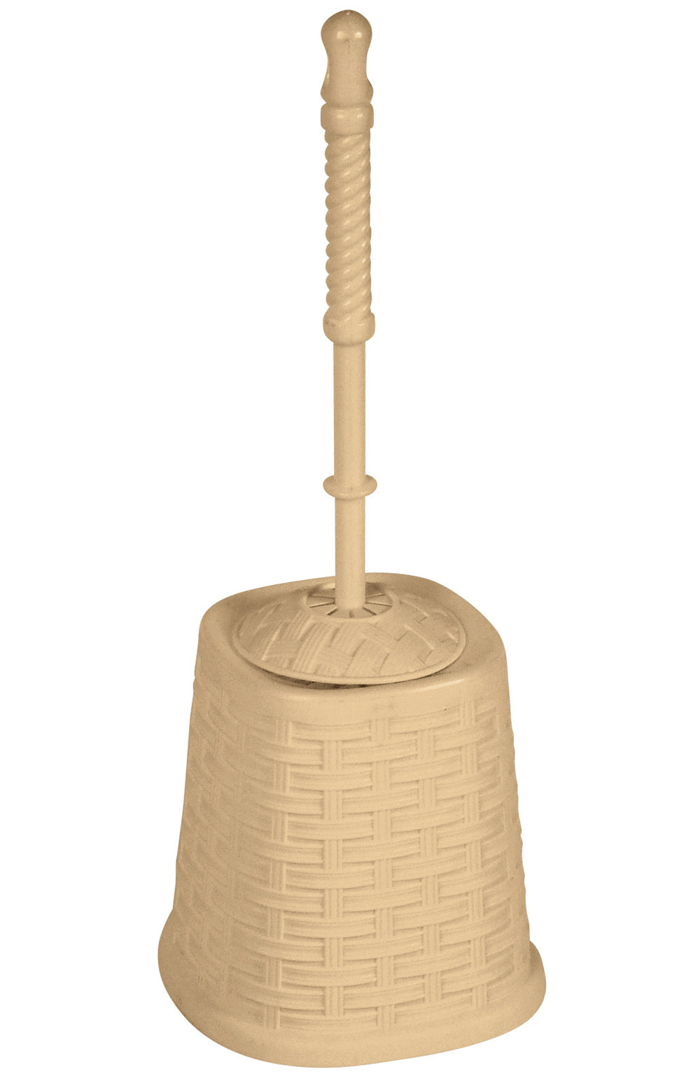 Toilet Bowl Brush, Wicker Style - Beige