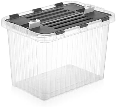 26 L Storage Container with Hinged Lid