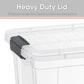 Clear Storage Box with Lid, 14.25 Quart