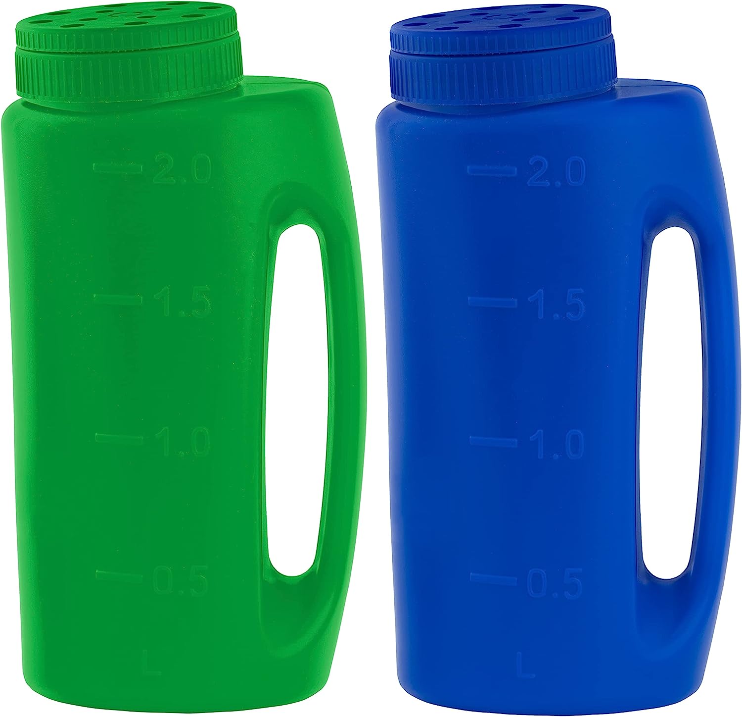 Hand Spreader and Shaker for Seed, Salt, Ice Melter, Blue and Green ...