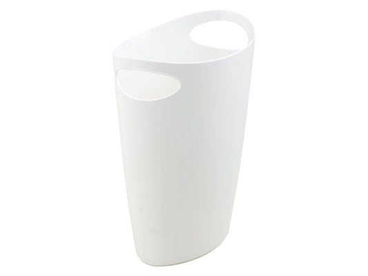 10 Liter Slim Waste Bin, White