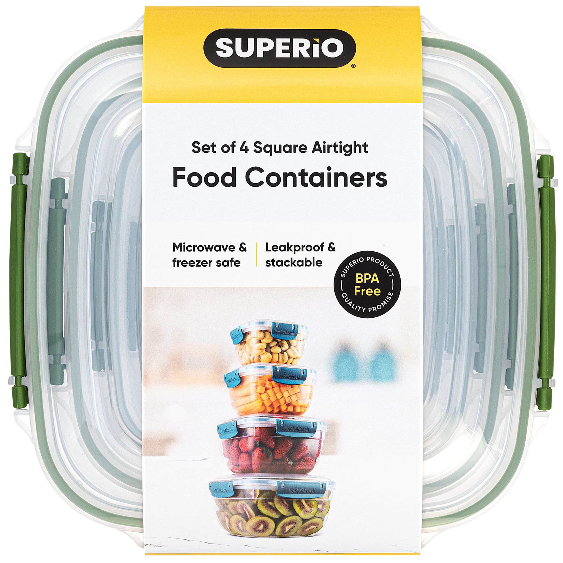 Superio Sealed Container Square (4 oz.)