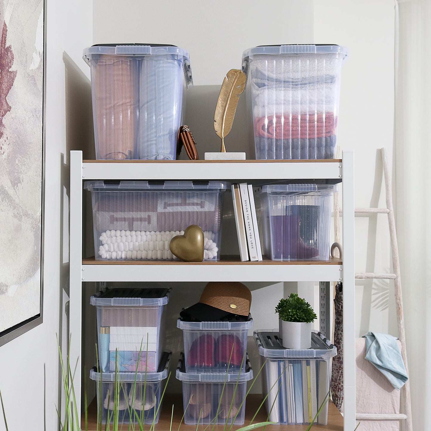 18 L Storage Container with Hinged Lid