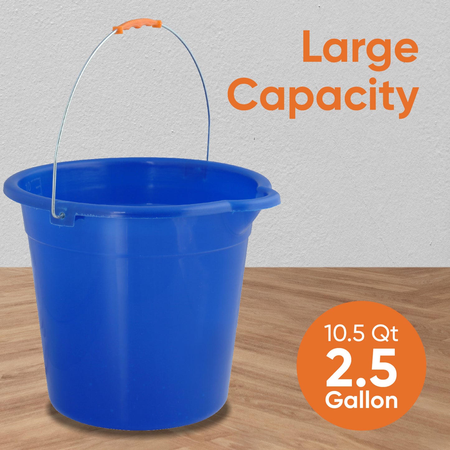 Round Bucket with Handle (10 Liter)