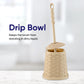 Toilet Bowl Brush, Wicker Style - Beige