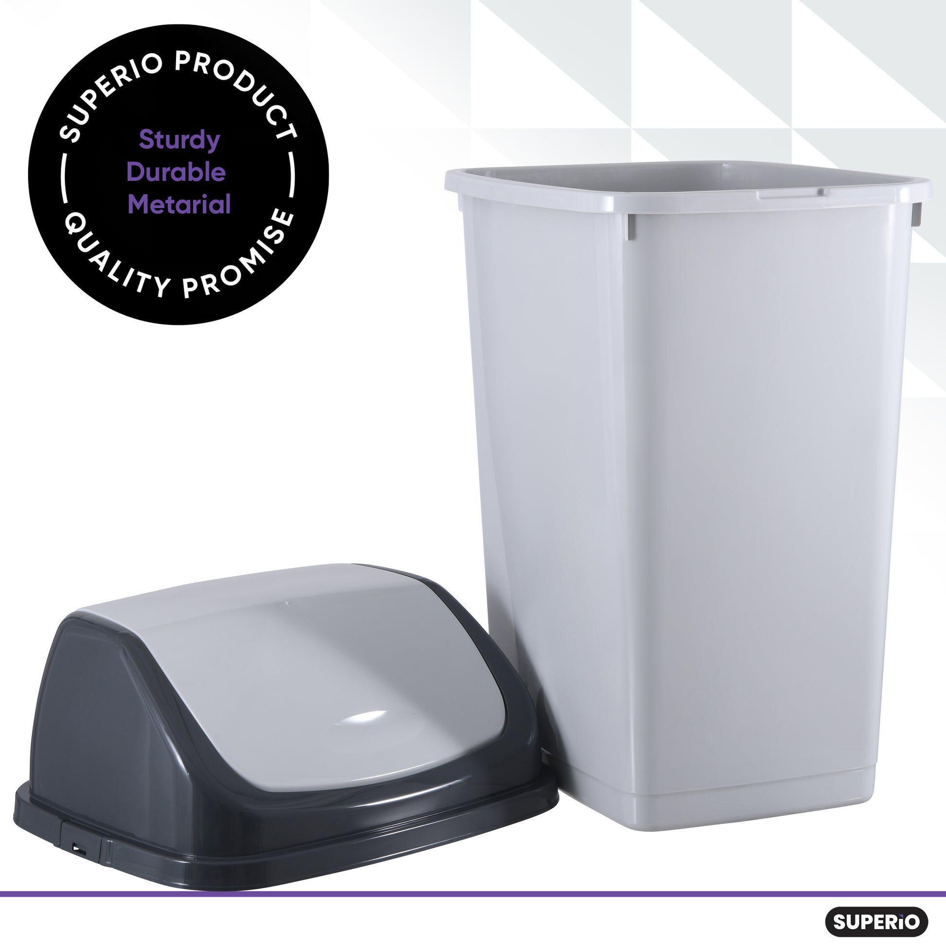 Wayfair Basics® 12 Gallon Swing Top Trash Can & Reviews