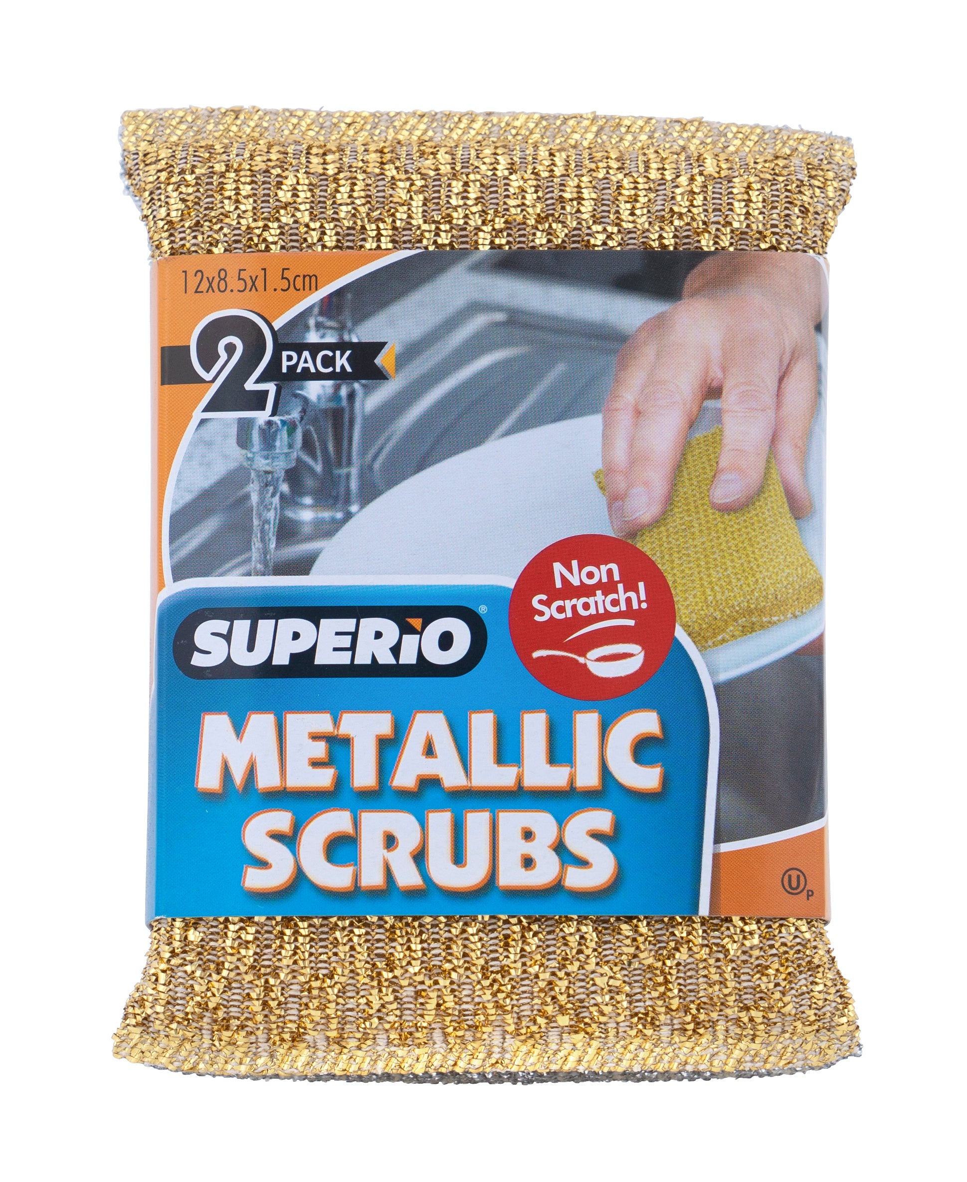 Superio Metallic Non Scratch Scrubbing Sponges