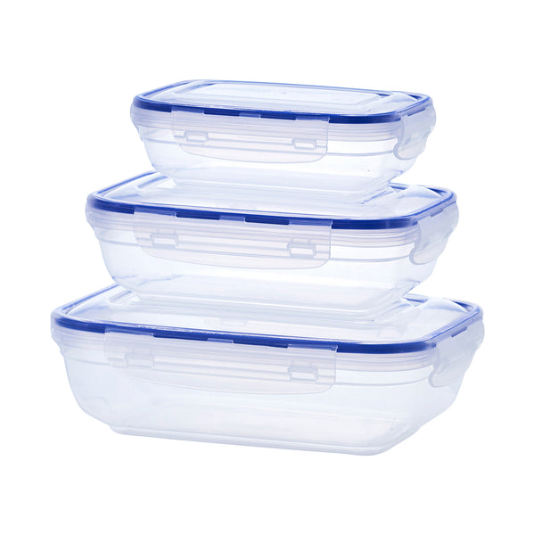 FOOD STORAGE CONTAINER 3 PIECE SET (PINT, QUART, AND 2 QUART) SEE