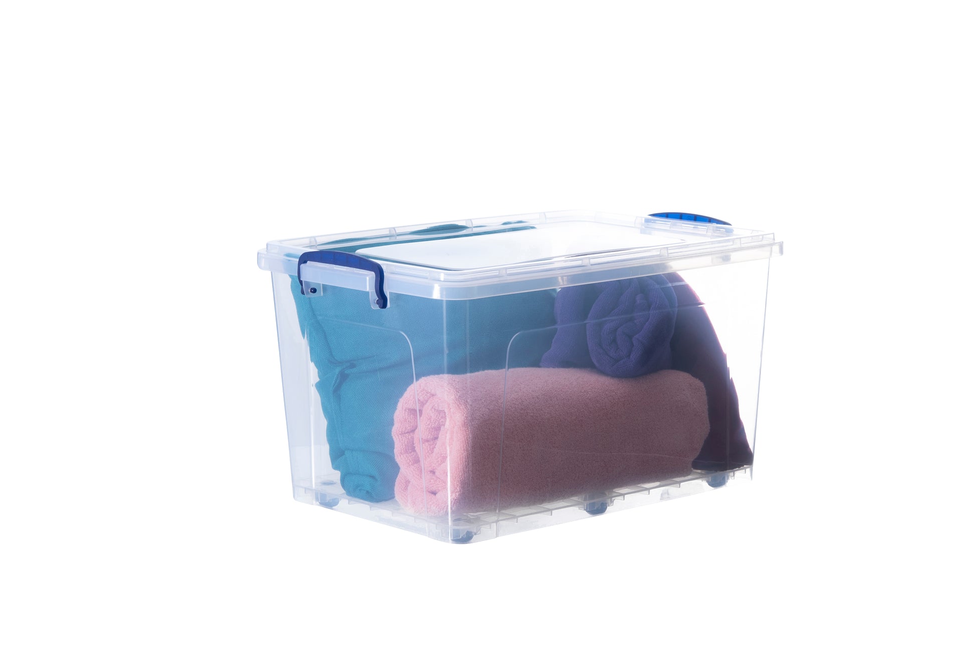 Deep Storage Container with Lid (28 Qt.) Plastic Box with Handles – Superio