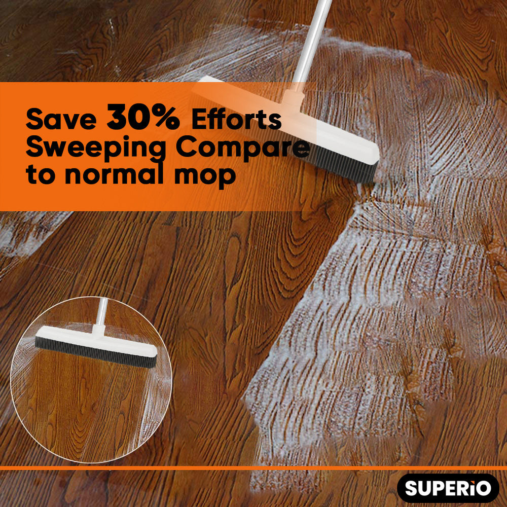 This rubber broom is one trick to make your floor super clean
