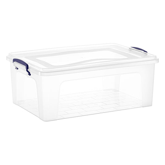 Clear Lock Storage Box 2 Pcs set Large 10 liter Transparent – Appollo Store