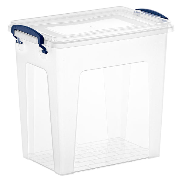 BOXIO - Solo: Storage Box with Lid - Eurobox 15,7 x 11,8 x 11 - Perfect Plastic Transport Box for Camping, Boat or Garden - Stackable with Other