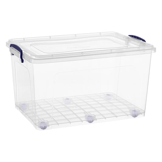 Superio 10 Qt Clear Plastic Storage Bins with Lids and Latches, Organizing  Containers, Stackable Plastic Tote for Household, Garage, School, and